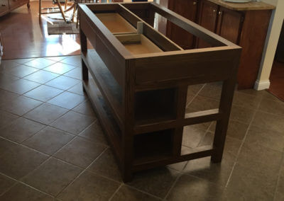 Oak Kitchen Island Cabinet Project
