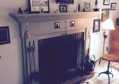 custom wood mantle