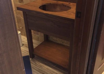Wood Vanity Bathroom Project